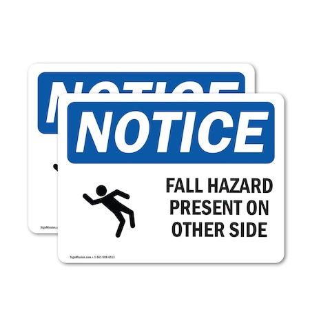 Signmission 12 in Height, 18 in Width, Vinyl Decal, Rectangle OS-2PACK-NS-D-1218-L-12424